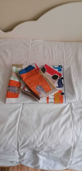 Capa de edredão+fronhas vertbaudet