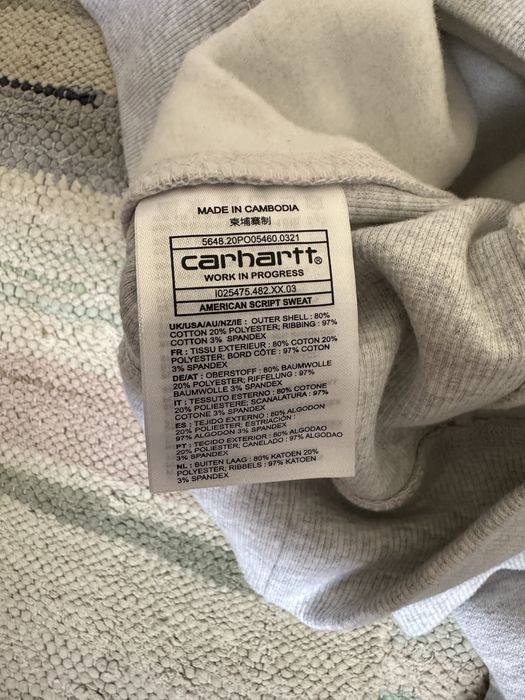 Светр Carhartt WIP American Script Sweat