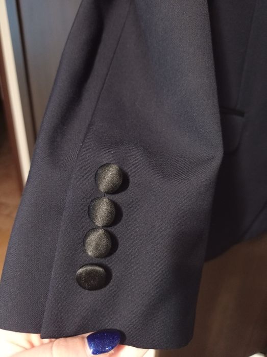 Garnitur ślubny granatowy