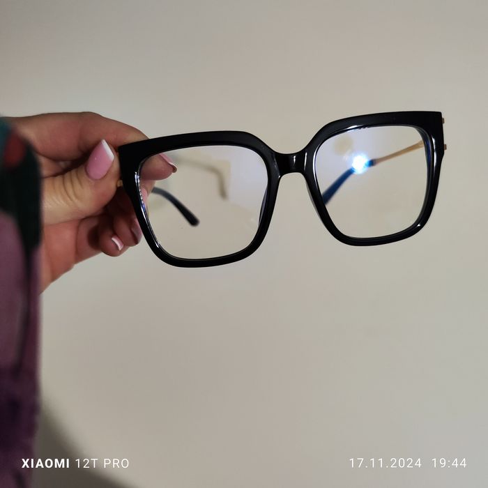 Nowe czarne okulary antyrefleksyjne