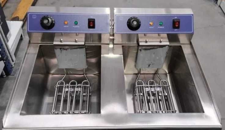 Fritadeira Elétrica Dupla 16+16L - NOVA