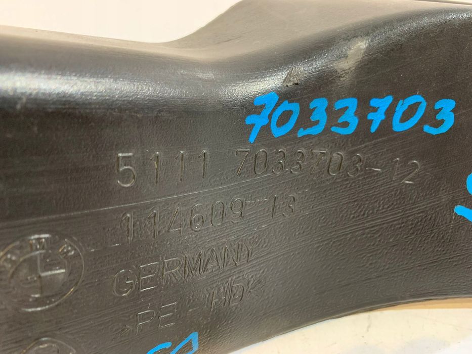 bmw e60 kanał powietrza hamulca l 7033703 - 0127