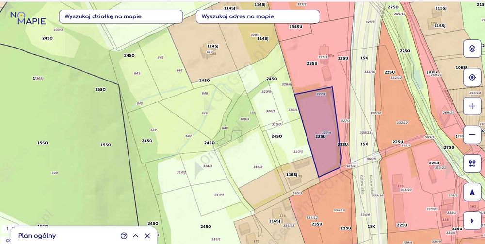 Działka inwestycyjna USTROŃ - 3699 m² - Widok 2