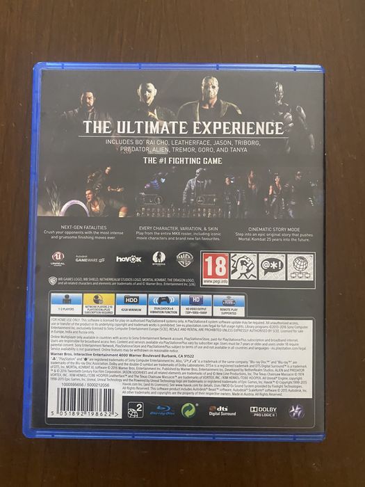 Jogo ps4 , mortal combat