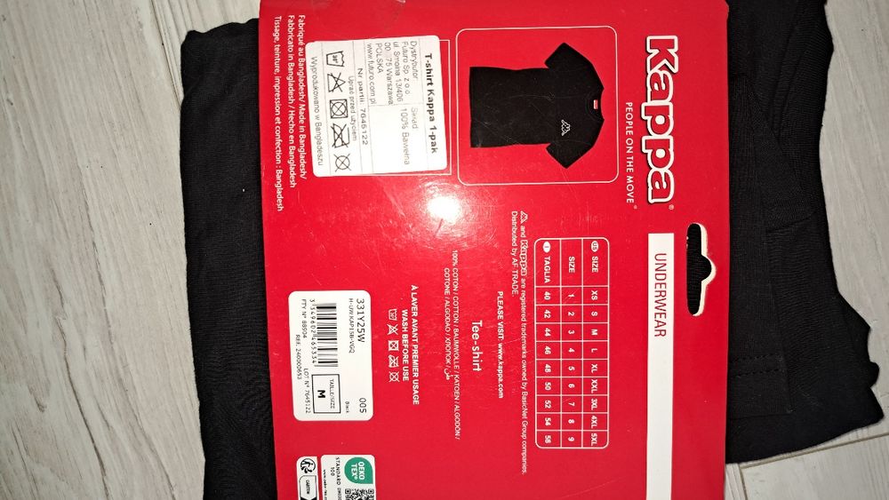 T shirt koszulka czarna chłopięca kappa M
