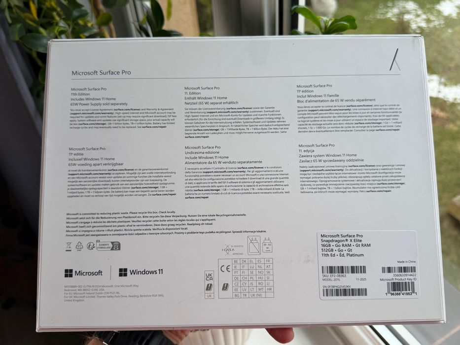 Microsoft Surface Pro Copilot Plus PC 13 OLED Snapdragon X Elite