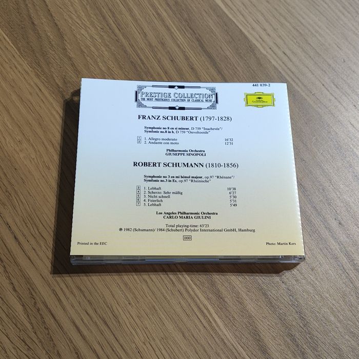 Prestige Collection Schubert Schumann Symphony No.8