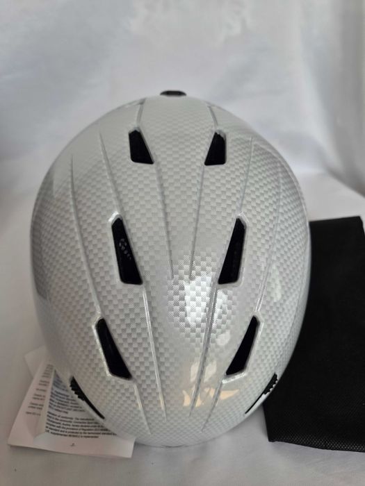 Kask narciarski Black Crevice Kitzbuhel Shiny White Carbon M 57-58cm