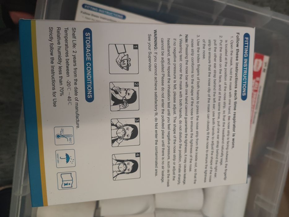Maseczki przeciwpyłowe 50 sztuk