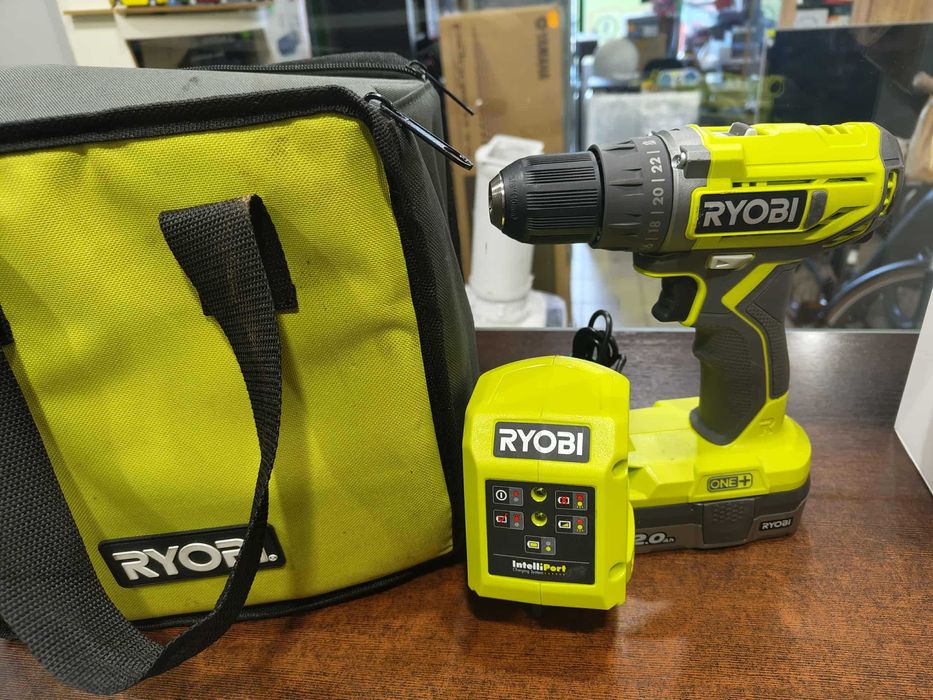 Wiertarko-wkrętarka 18V Ryobi R18DD2 aku + ładowarka