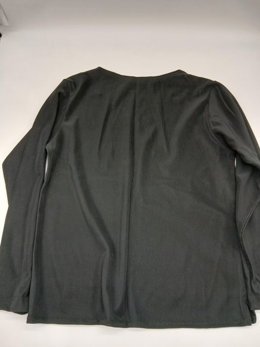 Polo manga comprida homem preto L