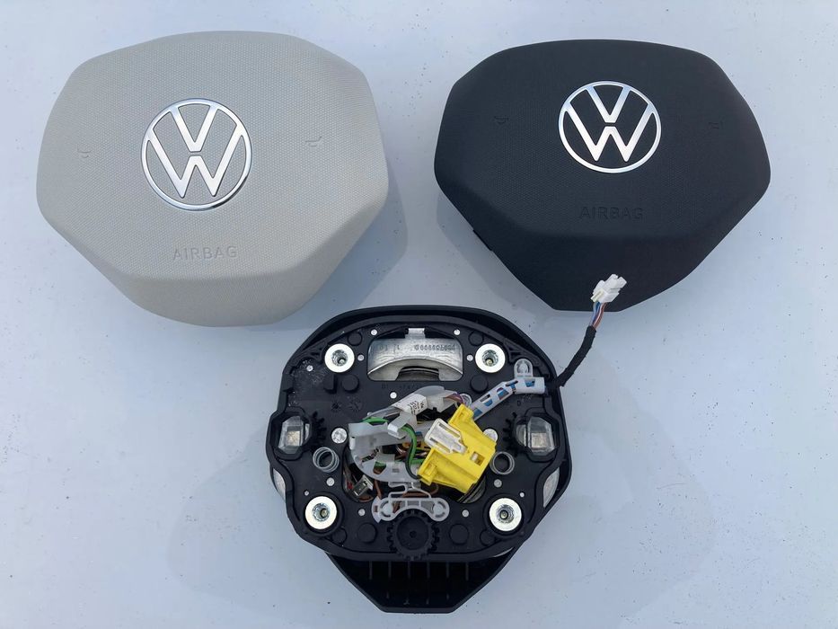VW GOLF 8 VIII PASSAT B8 ARTEON ID3 ID4 ID5 IDBUZZ ID.3 ID.4 ID.5 ID.BUZZ TAIGO T-ROC T-CROSS TIGUAN TOURAN SHARAN TOUAREG CRAFTER POLO UP MULVIVAN CARAVELLE T5 T6 T7 TRANSPORTER AIRBAG PODUSZKA POWIETRZNA KIEROWCY SRS AIR BAG NOWA !!! NEW NEU NEV KURTYNA