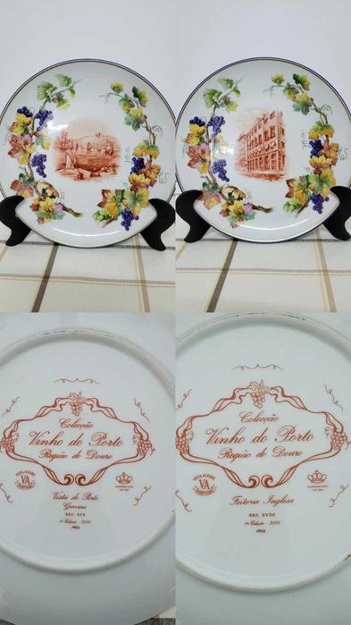 Pratos Vista Alegre - Coleção Vinho do Porto