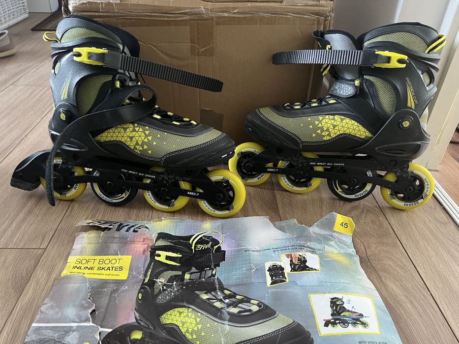 CRIVIT Łyżworolki męskie rozmiar 45 jak nowe