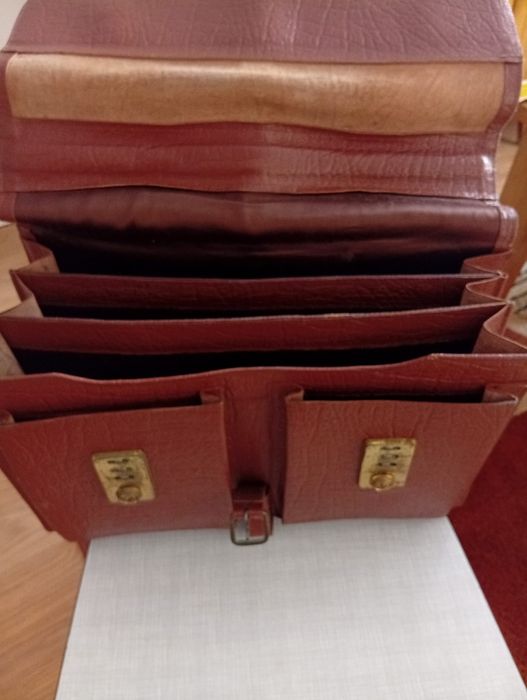 Teczka skórzana PRL