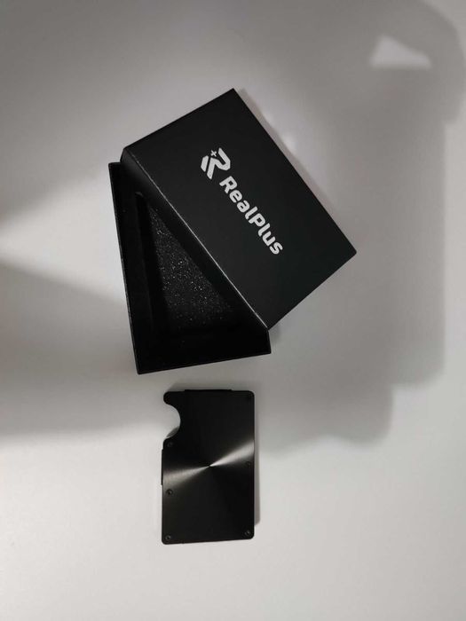 Portfel na karty dla mężczyzn z karbonu, ochrona RFID NFC