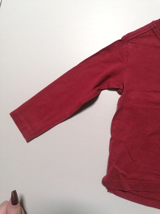 Camisola de Manga Comprida Vermelha de Bebé