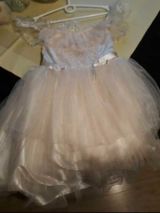 Sukienka tiulowa "księżniczka"-słodka jak wata cukrowa