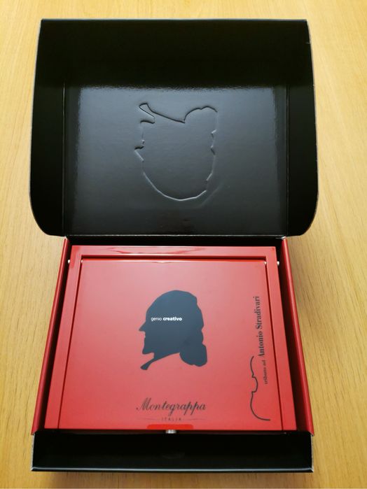 Caneta esferografica Montegrappa edição lda Stradivari (Resina Marrom)