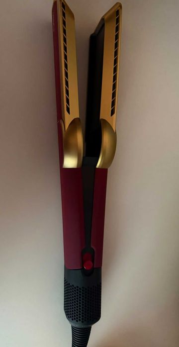 Dyson Airstrait Bordeaux & Gold | Como Novo | Caixa + Fatura