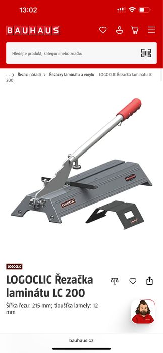 Ręczna gilotyna do paneli / winylu LOGOCLIC LC200