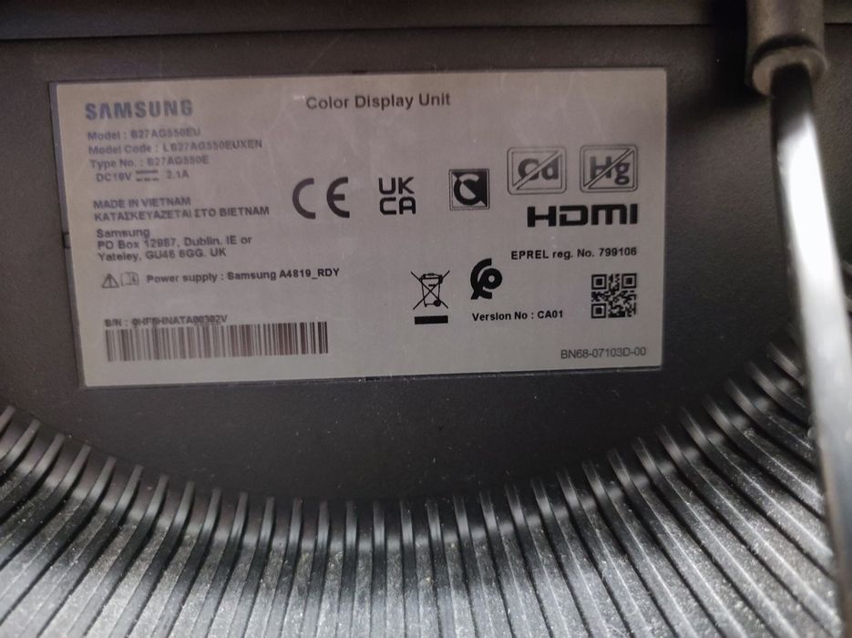 Monitor Samsung z zakrzywionym ekranem