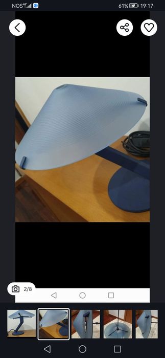 Jarro antigo faiança+candeeiro teto e mesa. 
2