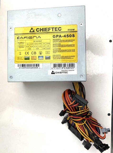 Блоки живлення Chieftec 400w/450w. ГАРАНТІЯ!