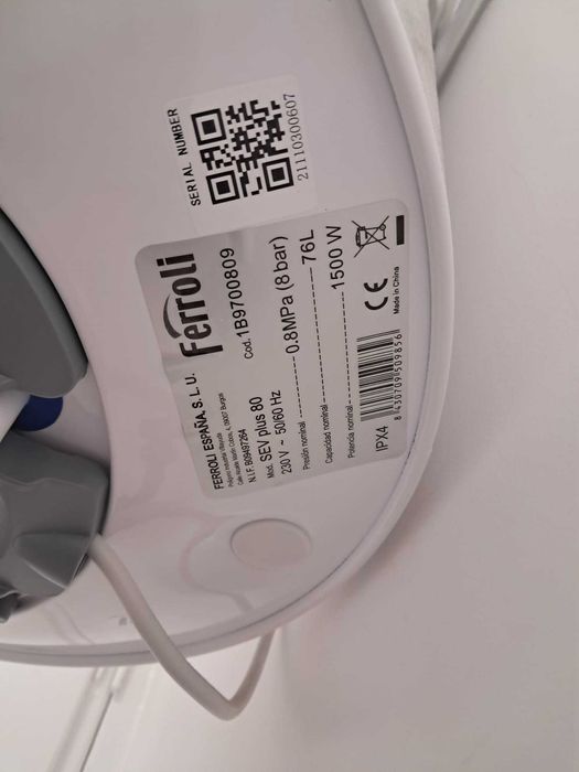 Termoacumulador Elétrico Ferroli 80 L