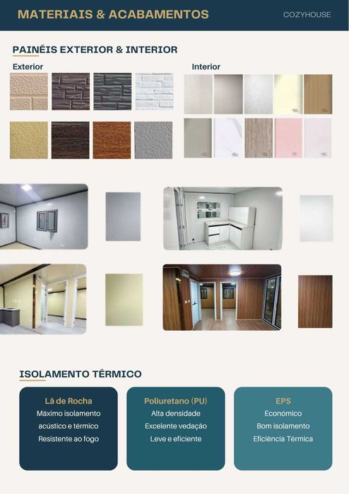 Casas Modulares Personalizáveis Cozyhouse | Financiamento | Instalação | Licenciamento | Certificações UE