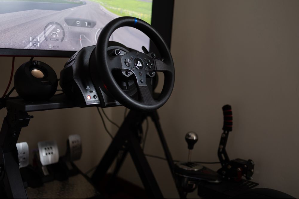 Thrustmaster T300RS  + T-LCM + Travão de Mão + Next Level Racing Wheel Stand 2.0