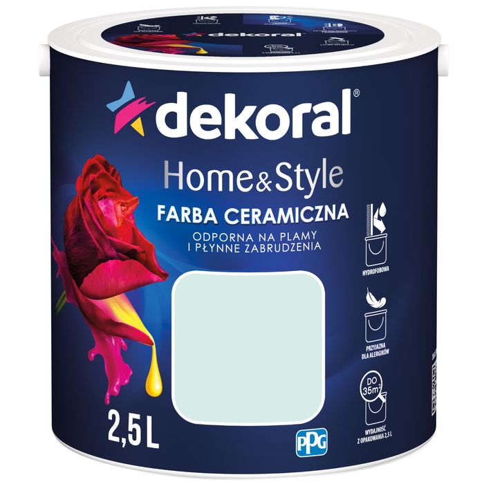 Farba ceramiczna dekoral iceberg 2,5L jasnoniebieska