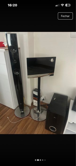 Sistema de Som / Colunas Home Cinema LG 5.1 (Preto Piano)