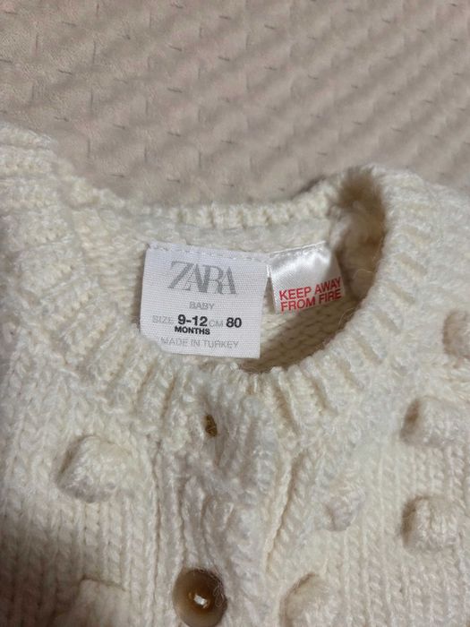 Sweter Zara 9-12m (80 cm) dziewczęcy.