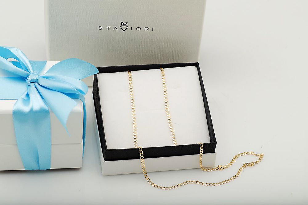 Złoty Łańcuszek Staviori 50 cm