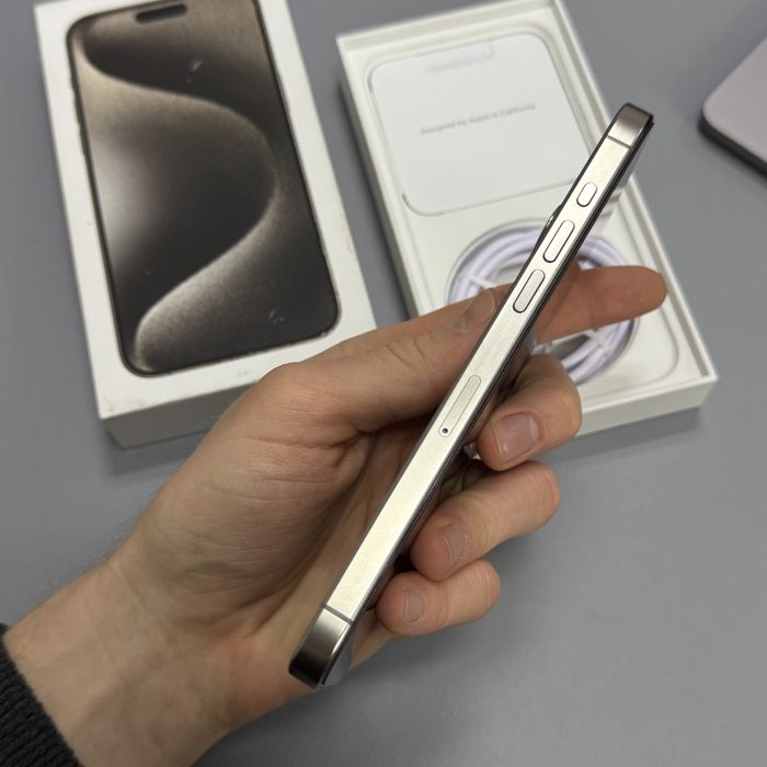 Продам iPhone 15 Pro Max 256 GB Natural Titanium NeverLock фіз. сім EU