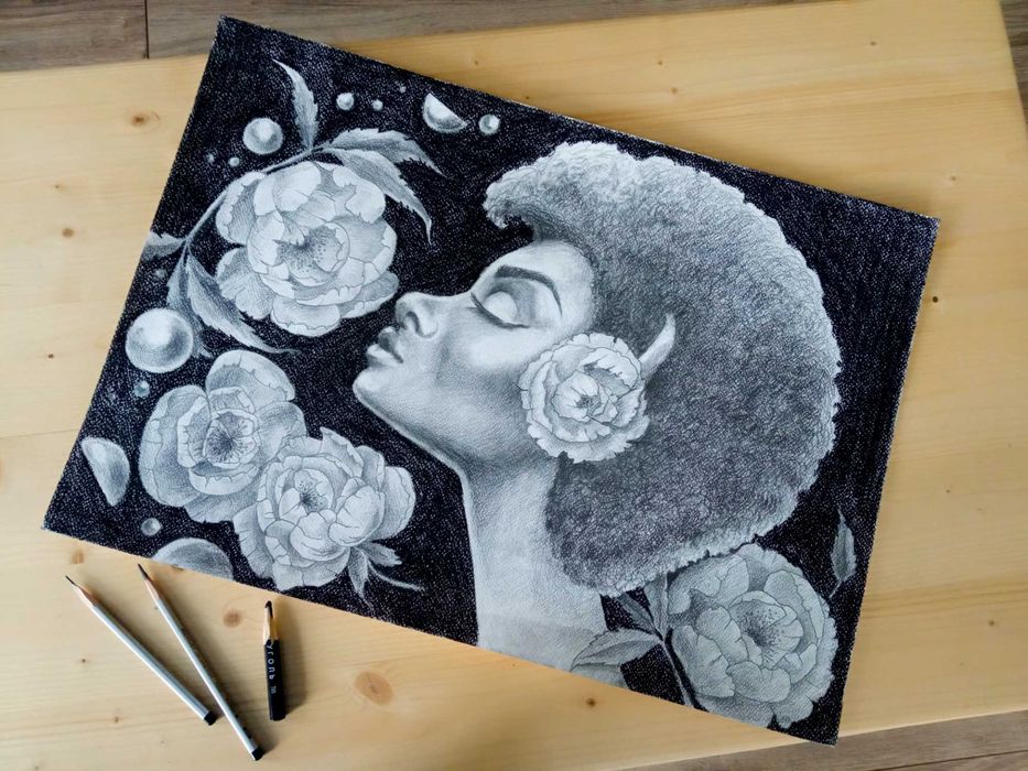 Графічний малюнок "Музика у серці"