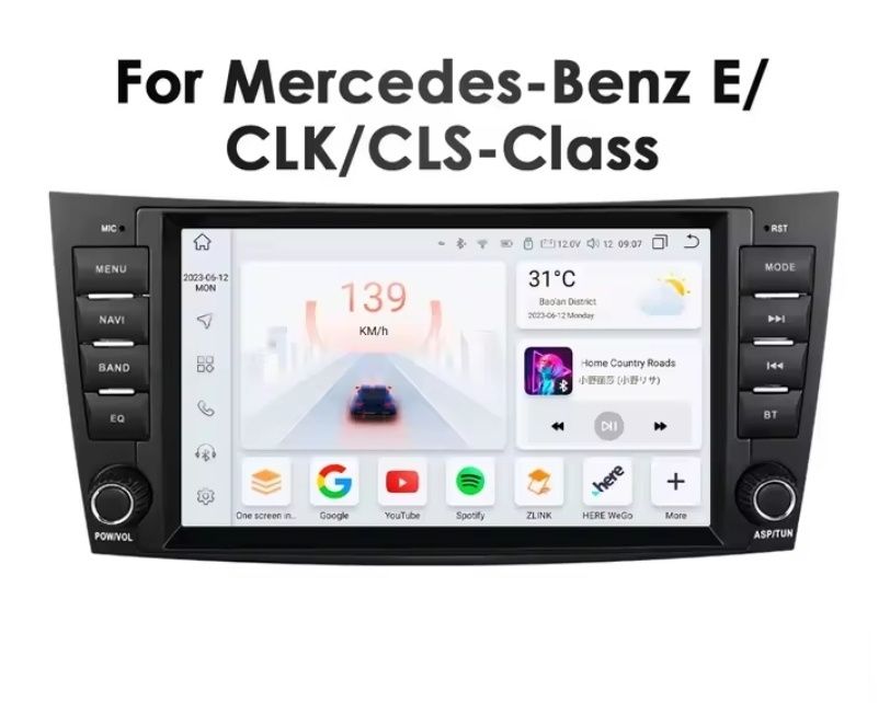 Radio Android Mercedes E W211 G W463 Klasa CLK W209 CLS W219