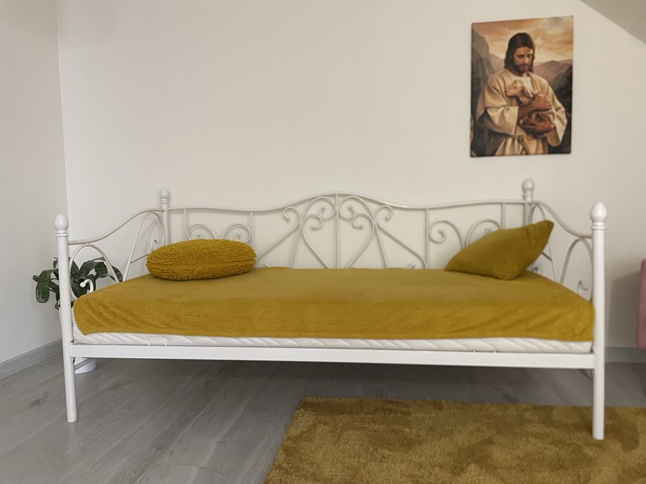 Łóżko z materacem – IDEALNY stan – 450zł