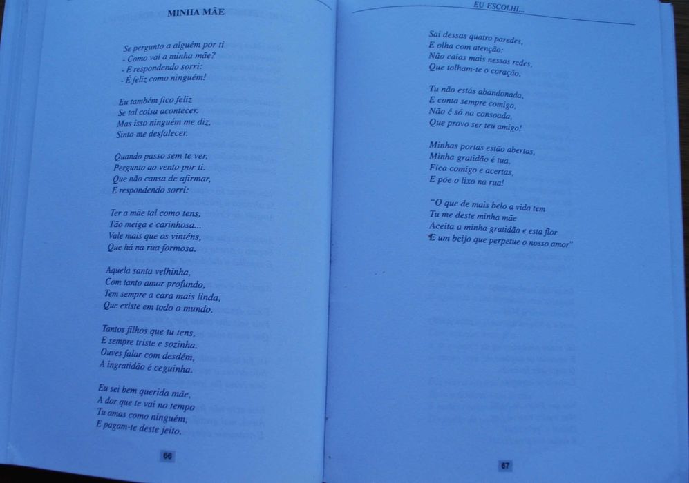 Eu Escolhi... (60 Poemas) de Carlos Alberto Gil Rocha da Costa