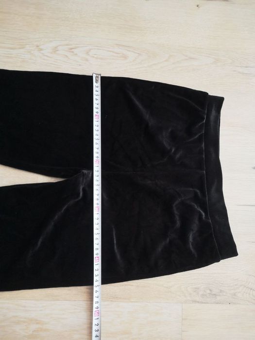 Spodnie damskie dzwony aksamitne Clevé rozmiar L/ XL