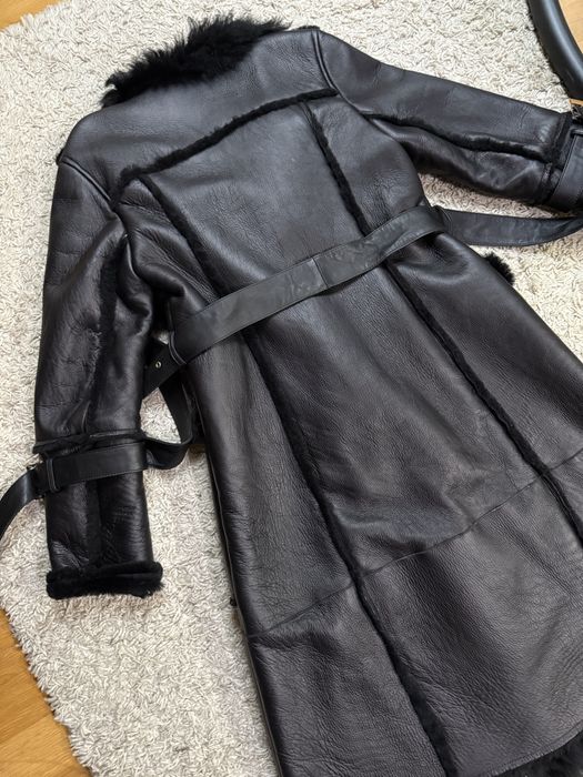 Przepiekny kożuch zlote elementy