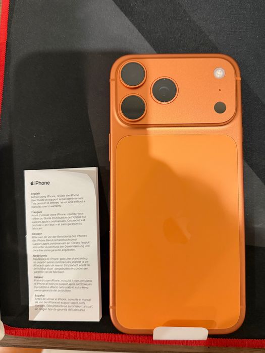 iPhone 17 pro max laranja 100%bateria