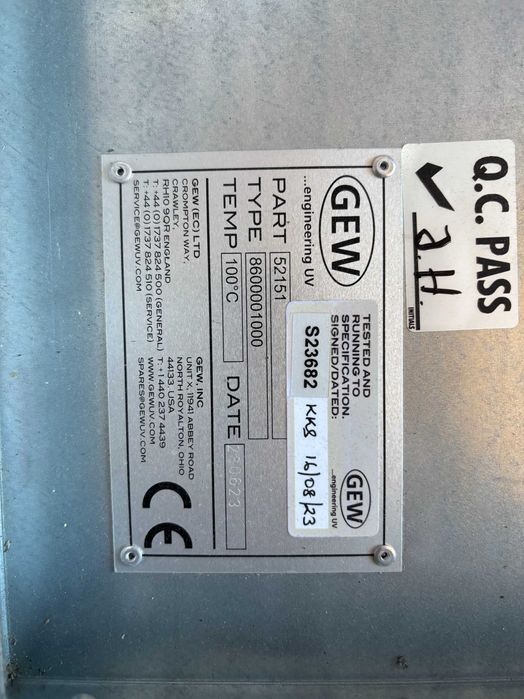 Wyciąg powietrza GEW part number 52151