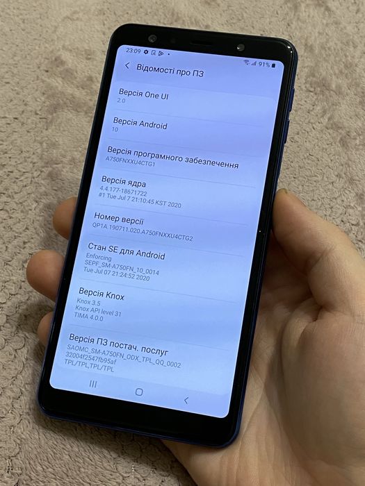 Швидкий Телефон Samsung Galaxy A7 2018 4/64gb NFC Android 10 #88