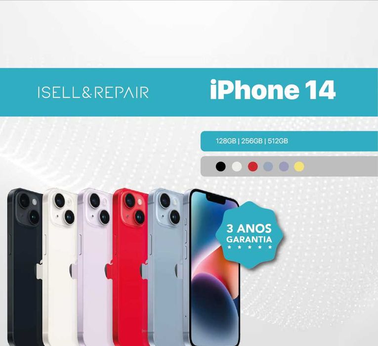 SEMI NOVO - iPhone 14 - 128GB / 256GB / 512GB - 3 ANOS GARANTIA