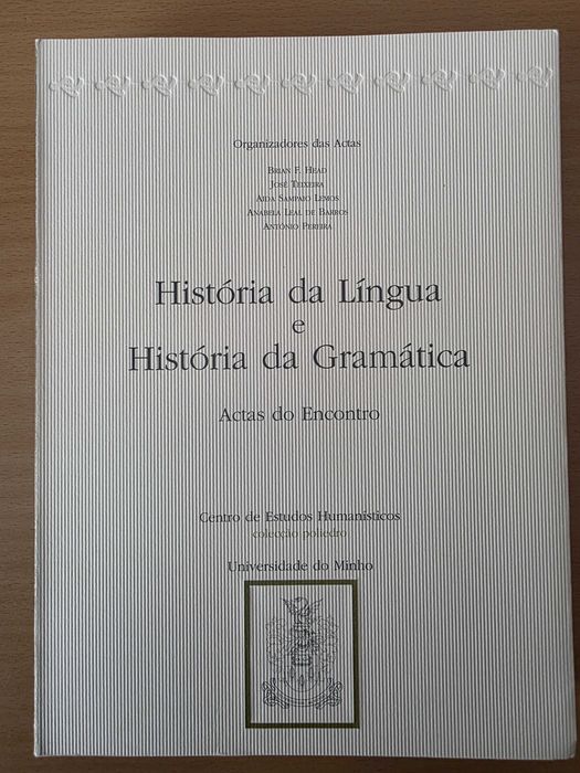 Livro "História da Língua e História da Gramática"