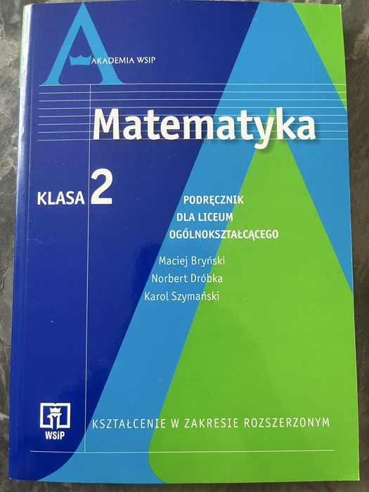 Matematyka kl 2 podręcznik zakres rozszerzony