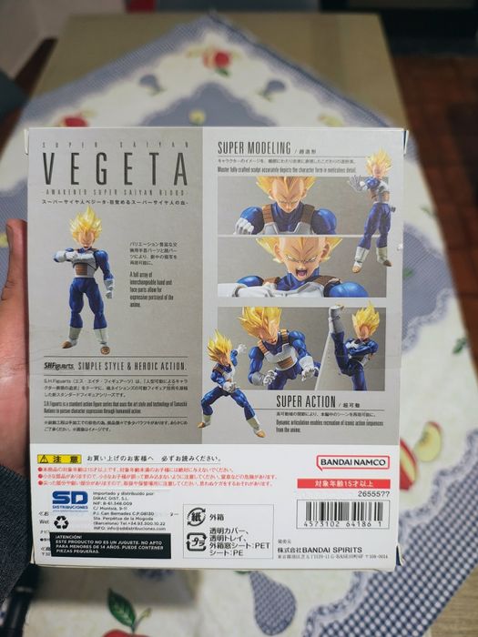 Super Vegeta SH Figuarts - Bandai edição melhorada
