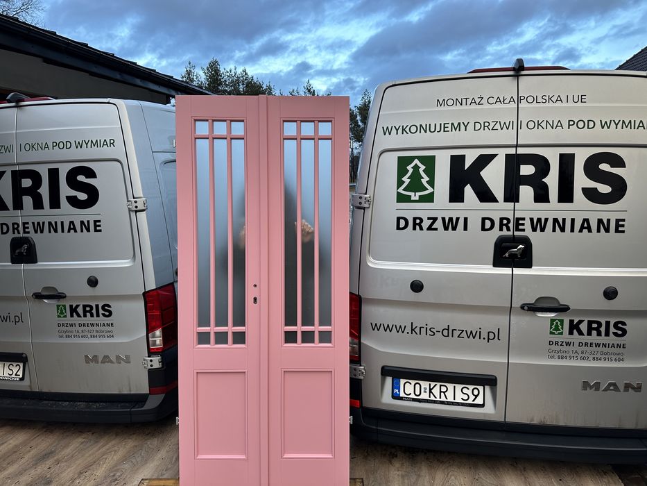 Drzwi wewnętrzne drewniane cała Polska RóżoweNa każdy wymiar nietypowe